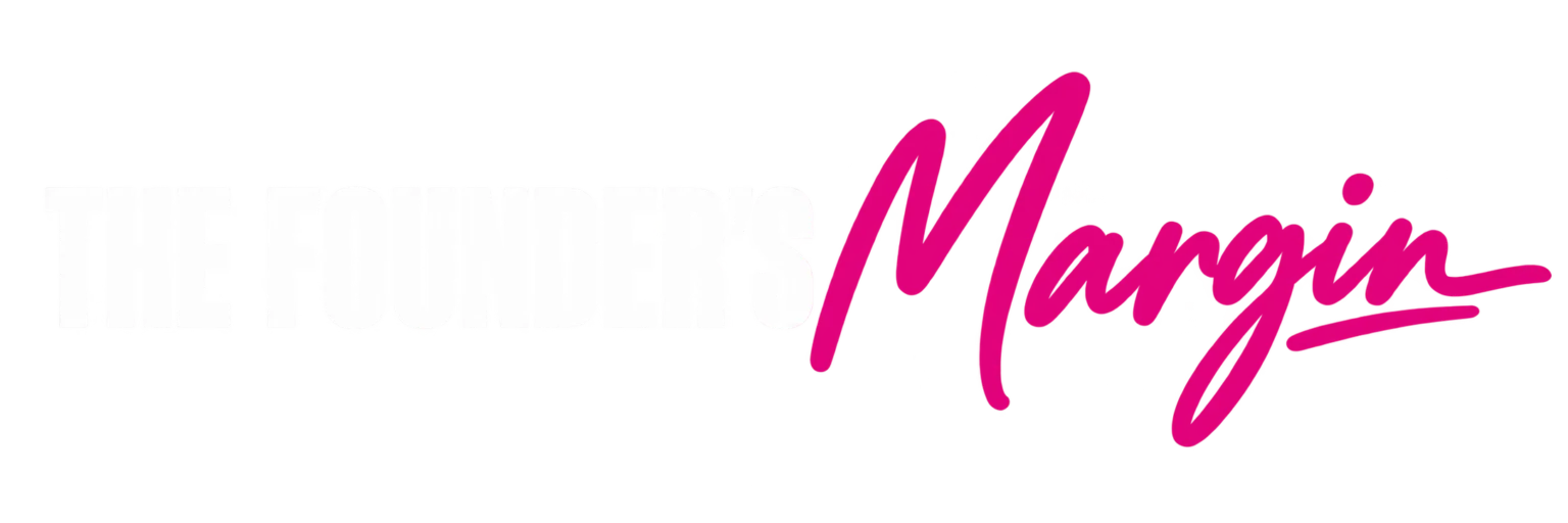 The Founder's Margin brand website logo. Copyrighted. R Ramsay.